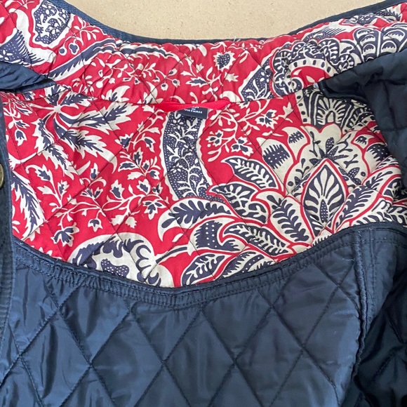 Barbour Morris & Co. Printed Black Quilted Utility Jacket with Liberty Fabric - Picture 10 of 13